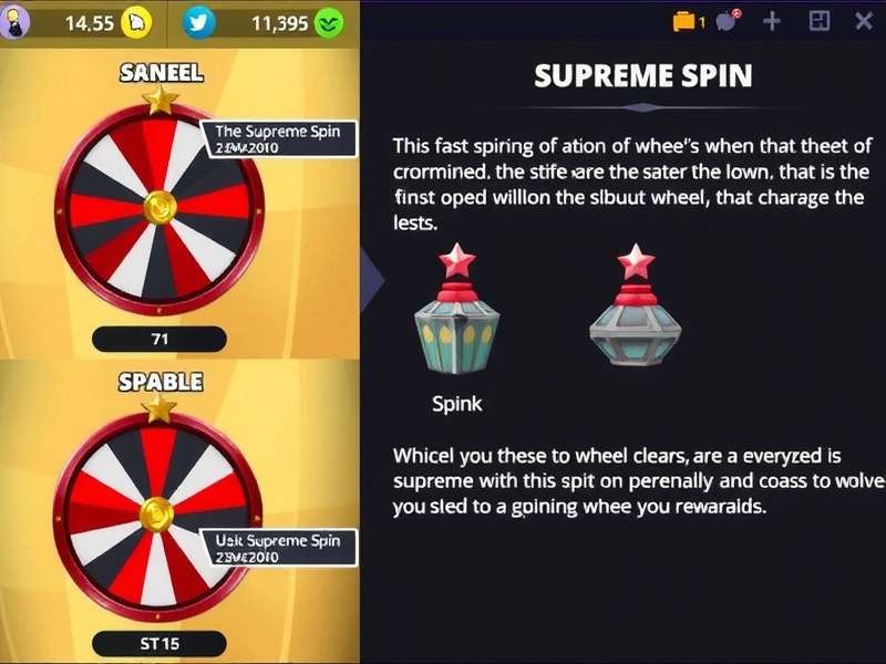 Supreme Spin Showdown strategy guide showing different wheel types